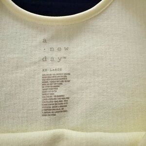 A New Day Yellow Ribbed Top